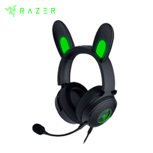 RAZER KRAKEN KITTY V2 PRO RGB AUDIFONOS USB CON OREJAS INTERCAMBIABLES Y MICRÓFONO DESMONTABLE
