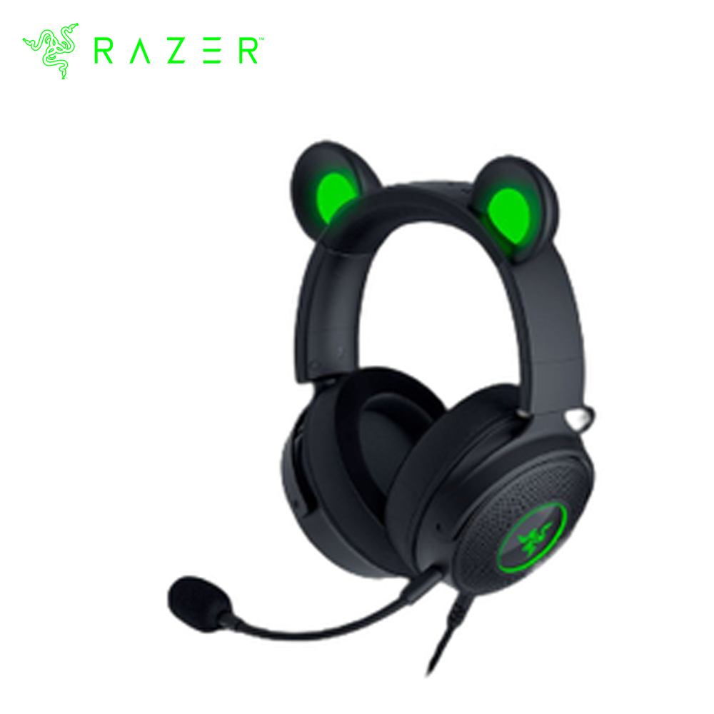RAZER KRAKEN KITTY V2 PRO RGB AUDIFONOS USB CON OREJAS INTERCAMBIABLES Y MICRÓFONO DESMONTABLE