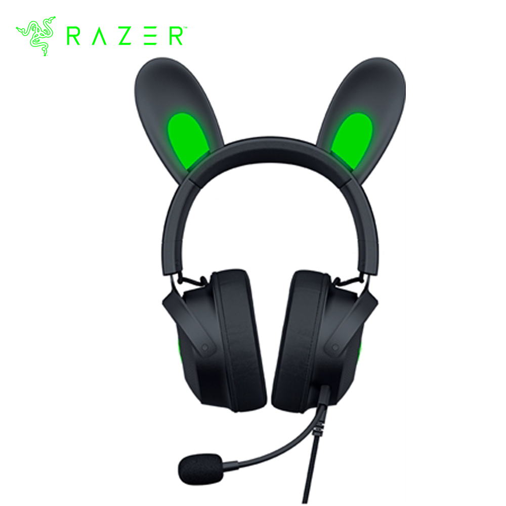 RAZER KRAKEN KITTY V2 PRO RGB AUDIFONOS USB CON OREJAS INTERCAMBIABLES Y MICRÓFONO DESMONTABLE