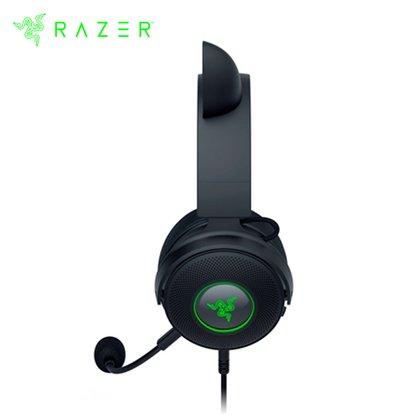 RAZER KRAKEN KITTY V2 PRO RGB AUDIFONOS USB CON OREJAS INTERCAMBIABLES Y MICRÓFONO DESMONTABLE